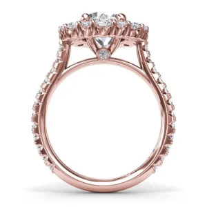 Outlet Fana Floral Cluster Diamond Engagement Ring