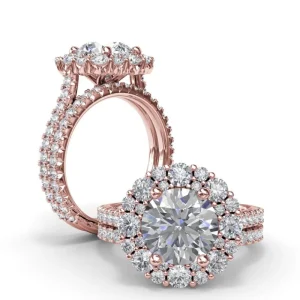 Outlet Fana Floral Cluster Diamond Engagement Ring