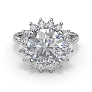 Sale Fana Floral Diamond Engagement Ring