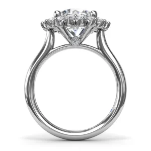 Sale Fana Floral Diamond Engagement Ring