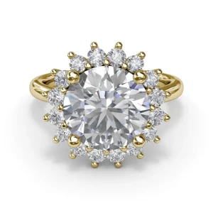 Sale Fana Floral Diamond Engagement Ring