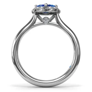 Clearance Fana Floral Sapphire and Diamond Ring