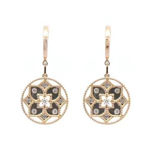 Best Kelley Collection Flower Medallion Dangle Earrings