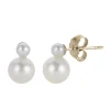 Fashion Kelley Collection Freshwater Cultured Double Pearl Earrings