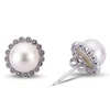 Fashion Kelley Collection Freshwater Cultured Pearl and Diamond Earrings