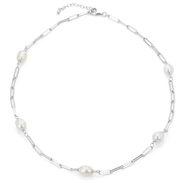 Outlet Kelley Collection Freshwater Cultured Pearl Paperclip Chain Necklace