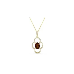 Clearance Kelley Collection Garnet & Diamond Necklace