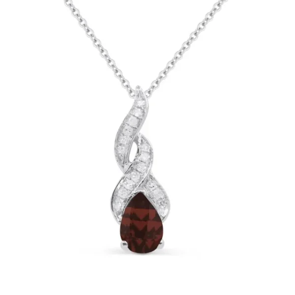 Sale Kelley Collection Garnet & Diamond Pendant