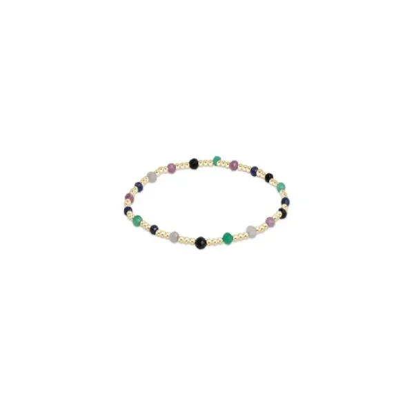 Discount ENewton Design Gemstone Gold Sincerity Patter 3mm Bead Bracelet- Hot Mess Fall/Winter