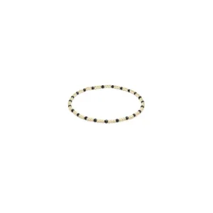 Hot ENewton Design Gemstone Gold Sincerity Pattern 2mm Bead Bracelet-Faceted Hematite