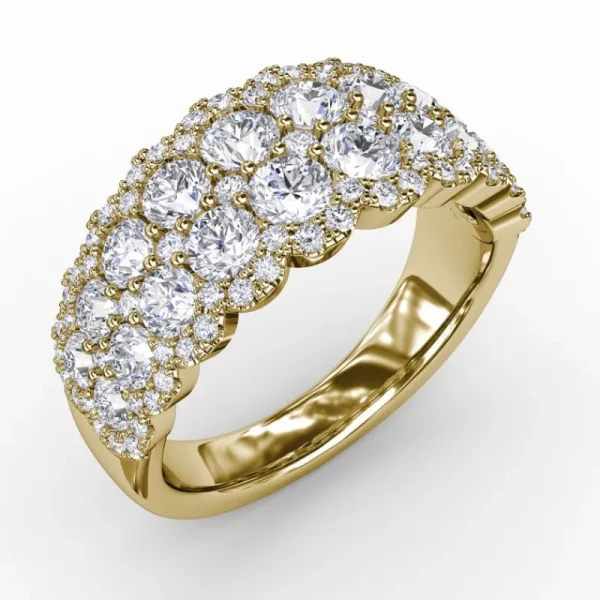 Discount Fana Get Sentimental Diamond Double Row Ring