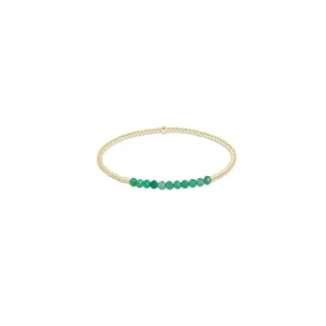 Sale ENewton Design Gold Bliss 2mm Bead Bracelet- Green Onyx