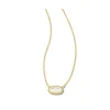 Online Kendra Scott Grayson Gold Pendant Necklace in Ivory Mother-of-Pearl