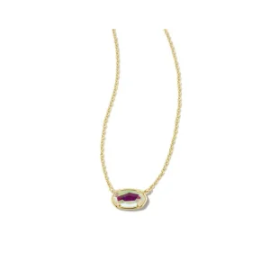 Hot Kendra Scott Grayson Stone Pendant Gold in Dichroic Glass