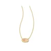 Online Kendra Scott Grayson Stone Pendant Gold in Rose Quartz