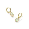 Fashion Kendra Scott Hallie Gold Huggie Earrings in Opalite Illusion