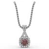 Outlet Fana Halo Ruby and Diamond Pendant