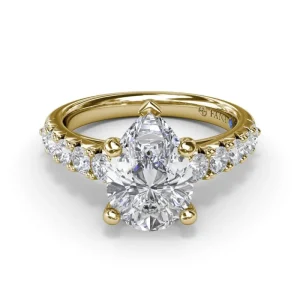 Sale Fana Handset Pear Diamond Engagement Ring