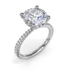 Discount Fana Hidden Halo Diamond Engagement Ring