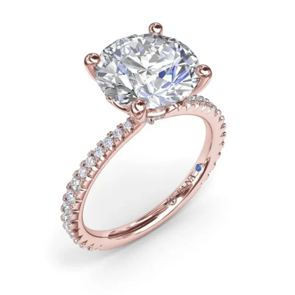 Discount Fana Hidden Halo Diamond Engagement Ring