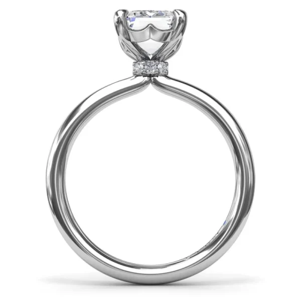 Discount Fana Hidden Halo Diamond Engagement Ring