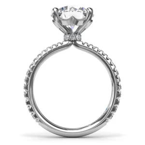 Discount Fana Hidden Halo Diamond Engagement Ring