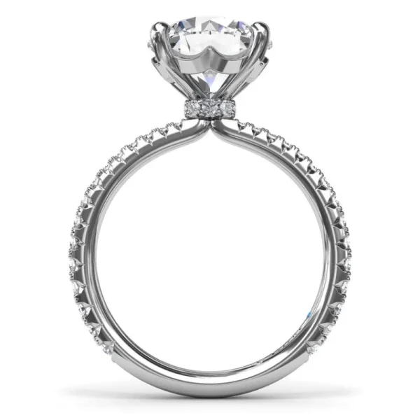 Discount Fana Hidden Halo Diamond Engagement Ring