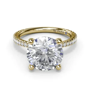 Discount Fana Hidden Halo Diamond Engagement Ring