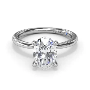 Fashion Fana Hidden Halo Engagement Ring