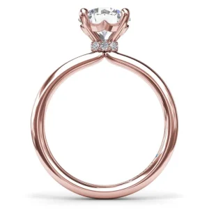 Online Fana Hidden Halo Engagement Ring