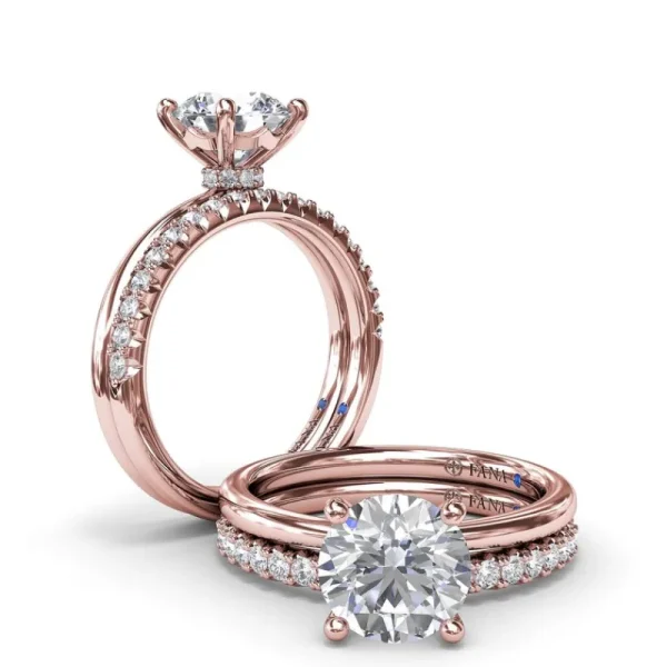 Online Fana Hidden Halo Engagement Ring