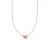 Outlet Kendra Scott Holland Gold Heart Short Pendant Necklace in Pink Crystal