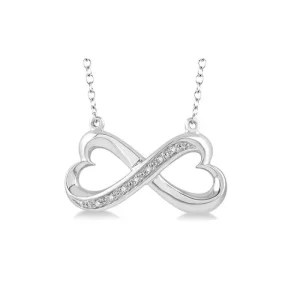 Clearance Kelley Collection Infinity Heart Diamond Pendant