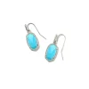 Online Kendra Scott Lee Earrings Silver in Turquoise Magnesite