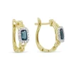 Discount Kelley Collection London Blue Topaz & Diamond Hoop Earrings