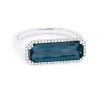 Online Kelley Collection London Blue Topaz & Diamond Ring