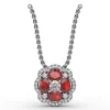 Discount Fana Love in Bloom Ruby and Diamond Pendant