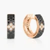 Outlet Roberto Coin Love in Verona Black & White Diamond Hoops