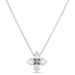 Discount Roberto Coin Love in Verona Diamond Flower Necklace