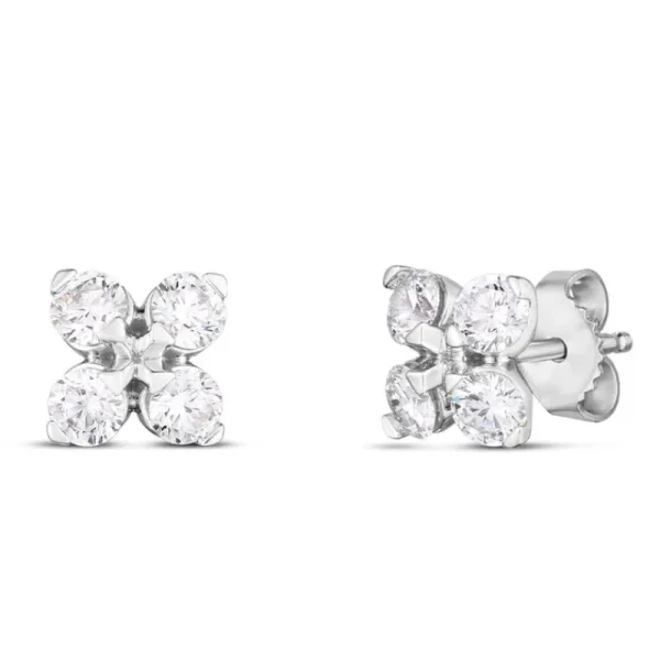 Hot Roberto Coin Love in Verona Diamond Stud Earrings