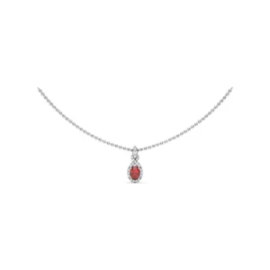 Online Fana Love Knot Ruby and Diamond Pendant