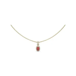 Online Fana Love Knot Ruby and Diamond Pendant