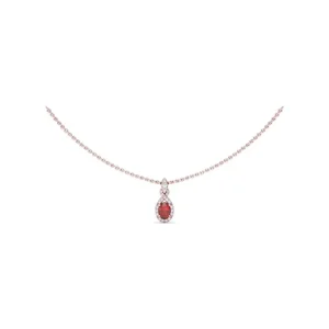 Online Fana Love Knot Ruby and Diamond Pendant