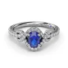 Best Fana Love Knot Sapphire and Diamond Ring