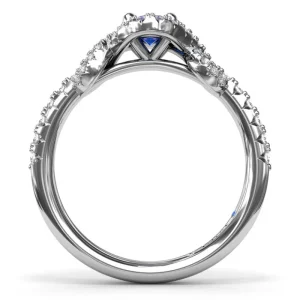 Best Fana Love Knot Sapphire and Diamond Ring