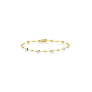 Fashion Kelley Collection Lovebright Diamond Bar Bracelet