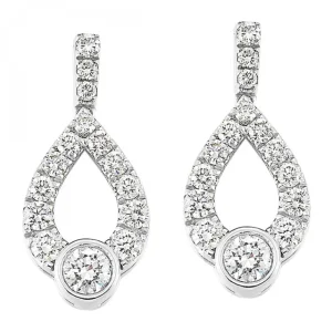 Clearance Kelley Collection Loves Crossing Diamond Earrings