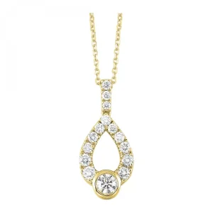 Hot Kelley Collection Loves Crossing Diamond Pendant