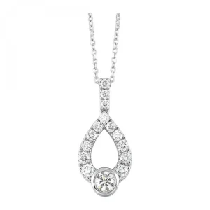 Best Kelley Collection Loves Crossing Diamond Pendant