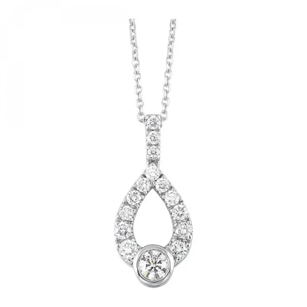 Best Kelley Collection Loves Crossing Diamond Pendant